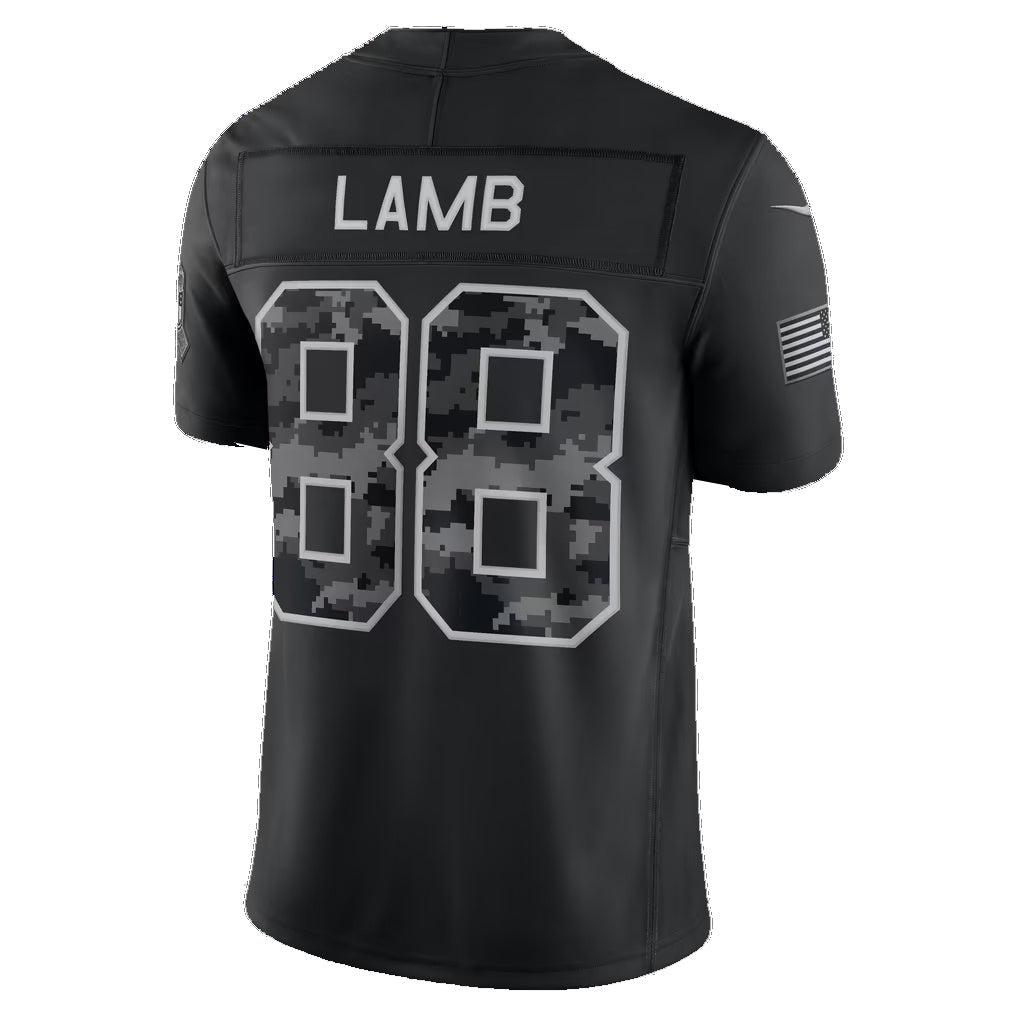 D.Cowboys #88 CeeDee Lamb Black 2026 Salute to Service Stitched Limited Football jersey Fedasgoge