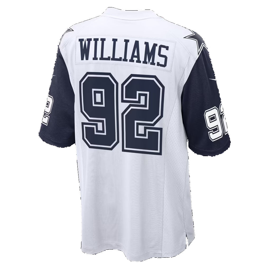 D.Cowboys #92 Quinnen Williams White Game Football jersey Fedasgoge