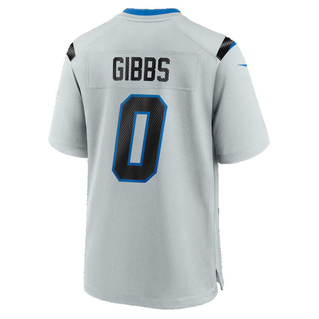 D.Lions #0 Jahmyr Gibbs Silver 2026 Rivalries Collection Game Jersey Fedasgoge
