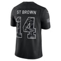 D.Lions #14 Amon-Ra St. Brown Black 2026 Salute to Service Stitched Limited Football jersey Fedasgoge