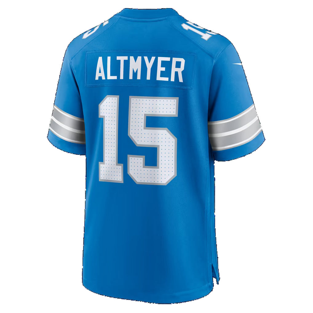 D.Lions #15 Luke Altmyer Blue Team Game Football jersey Fedasgoge
