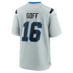 D.Lions #16 Jared Goff Silver 2026 Rivalries Collection Game Jersey Fedasgoge