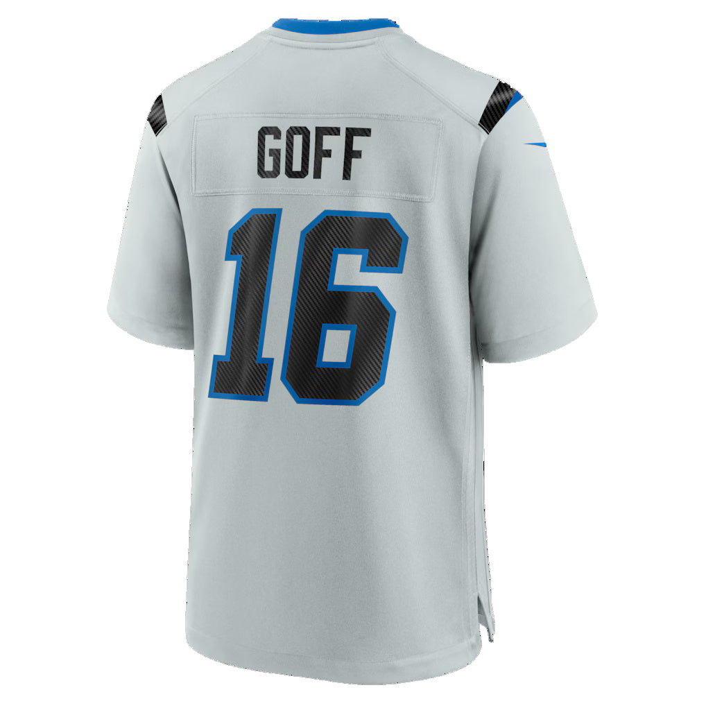 D.Lions #16 Jared Goff Silver 2026 Rivalries Collection Game Jersey Fedasgoge