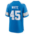 D.Lions #45 Devin White Blue Team Game Jersey Fedasgoge