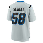 D.Lions #58 Penei Sewell Silver 2026 Rivalries Collection Game Jersey Fedasgoge