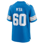 D.Lions #60 Jeffrey M'ba Blue Team Game Jersey Fedasgoge