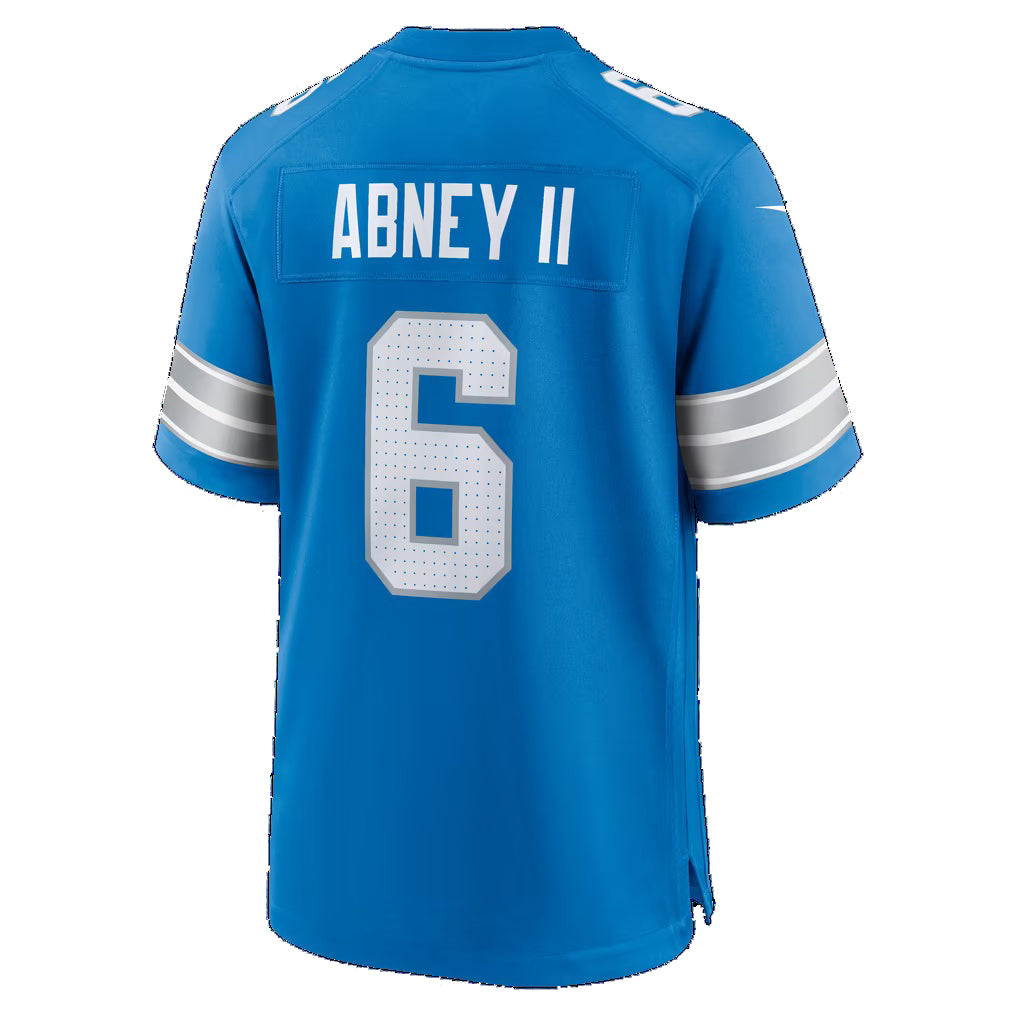 D.Lions #6 Keith Abney II Blue Team Game Football jersey Fedasgoge