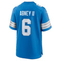 D.Lions #6 Keith Abney II Blue Team Game Football jersey Fedasgoge