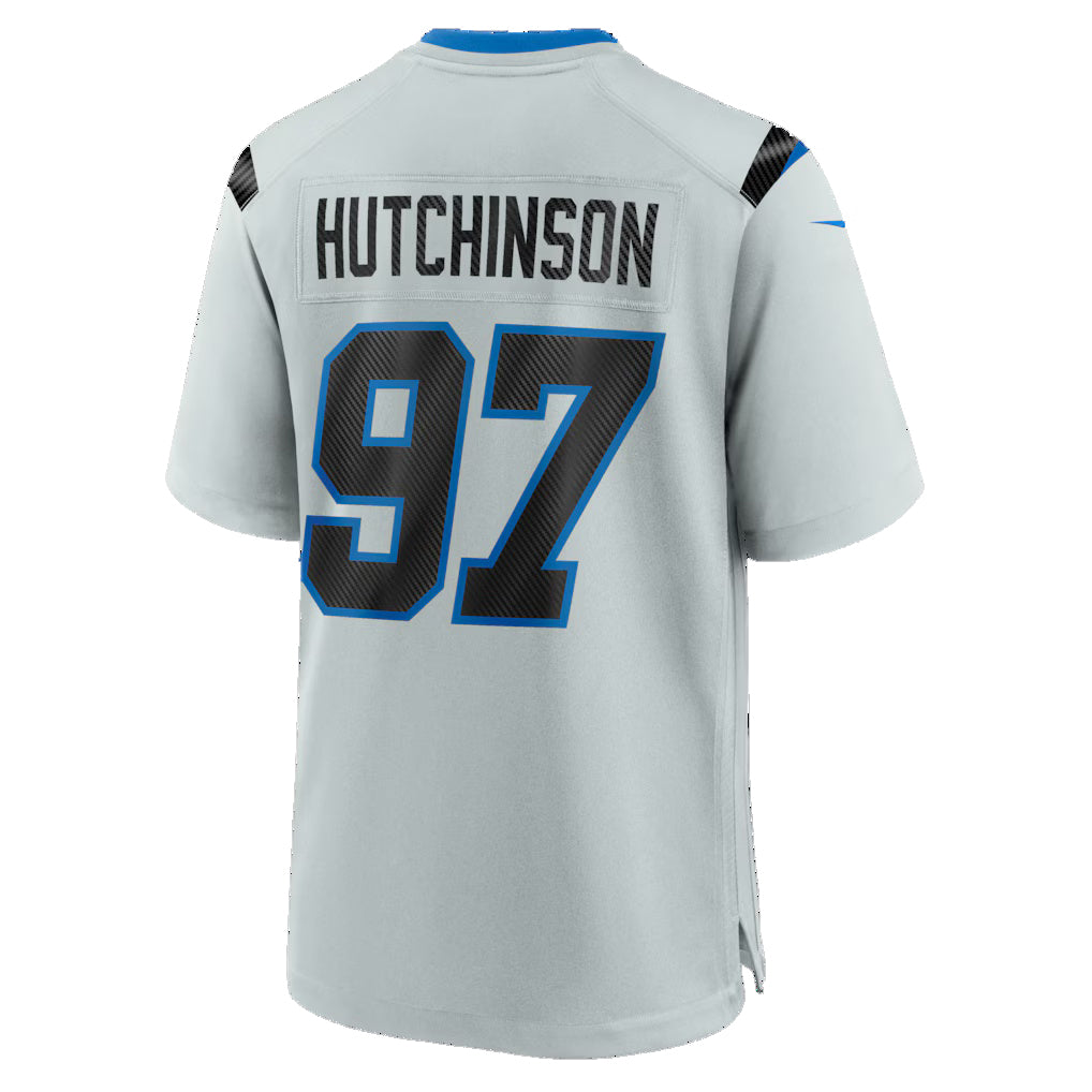 D.Lions #97 Aidan Hutchinson Silver 2026 Rivalries Collection Game Jersey Fedasgoge