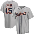Detroit Tigers #15 Max Clark Gray 2026 Road Stitched Jersey Fedasgoge