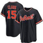 Detroit Tigers #15 Max Clark Navy Alternate Stitched Jersey Fedasgoge