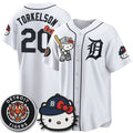 Detroit Tigers #20 Spencer Torkelson White Fedasgoge Meow KT Edition Vapor Limited Stitched Jersey