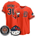Detroit Tigers #31 Riley Greene Orange Fedasgoge Meow KT Edition Vapor Limited Stitched Jersey