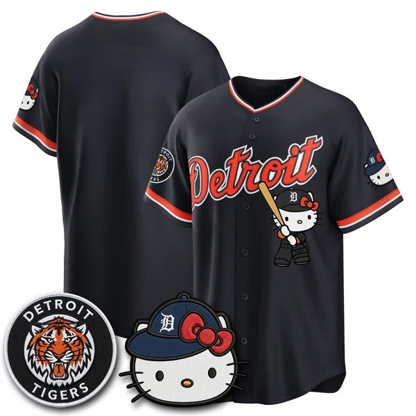 Detroit Tigers Black Fedasgoge Meow KT Edition Vapor Limited Stitched Jersey