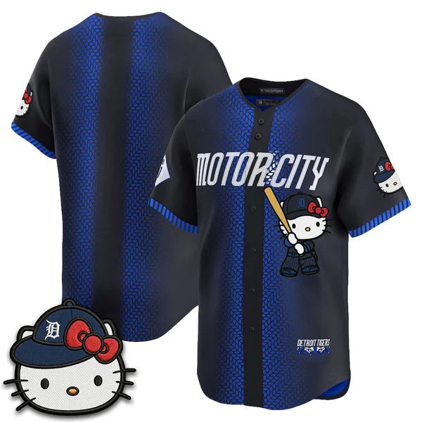 Detroit Tigers Navy Fedasgoge Meow KT Edition Vapor Limited Stitched Jersey