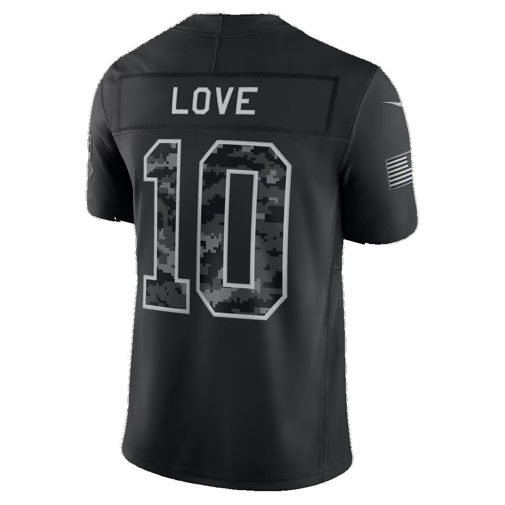 GB.Packers #10 Jordan Love Black 2026 Salute to Service Stitched Limited Football jersey Fedasgoge