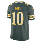 GB.Packers #10 Jordan Love Green 2026 Rivalries Collection Stitched Limited Jersey Fedasgoge