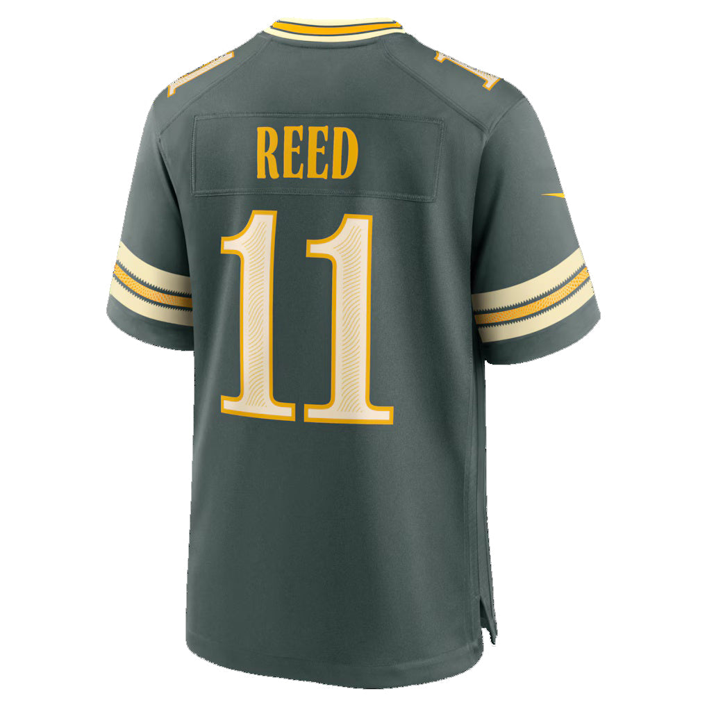 GB.Packers #11 Jayden Reed Green 2026 Rivalries Collection Game Jersey Fedasgoge