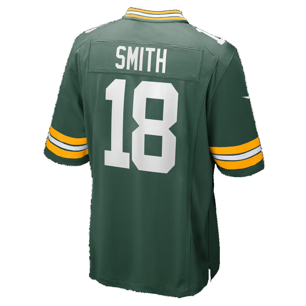 GB.Packers #18 Jonnu Smith Green Team Game Football jersey Fedasgoge