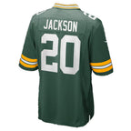 GB.Packers #20 Domani Jackson Green Team Game Football jersey Fedasgoge