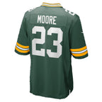 GB.Packers #23 Skyy Moore Green Team Game Football jersey Fedasgoge