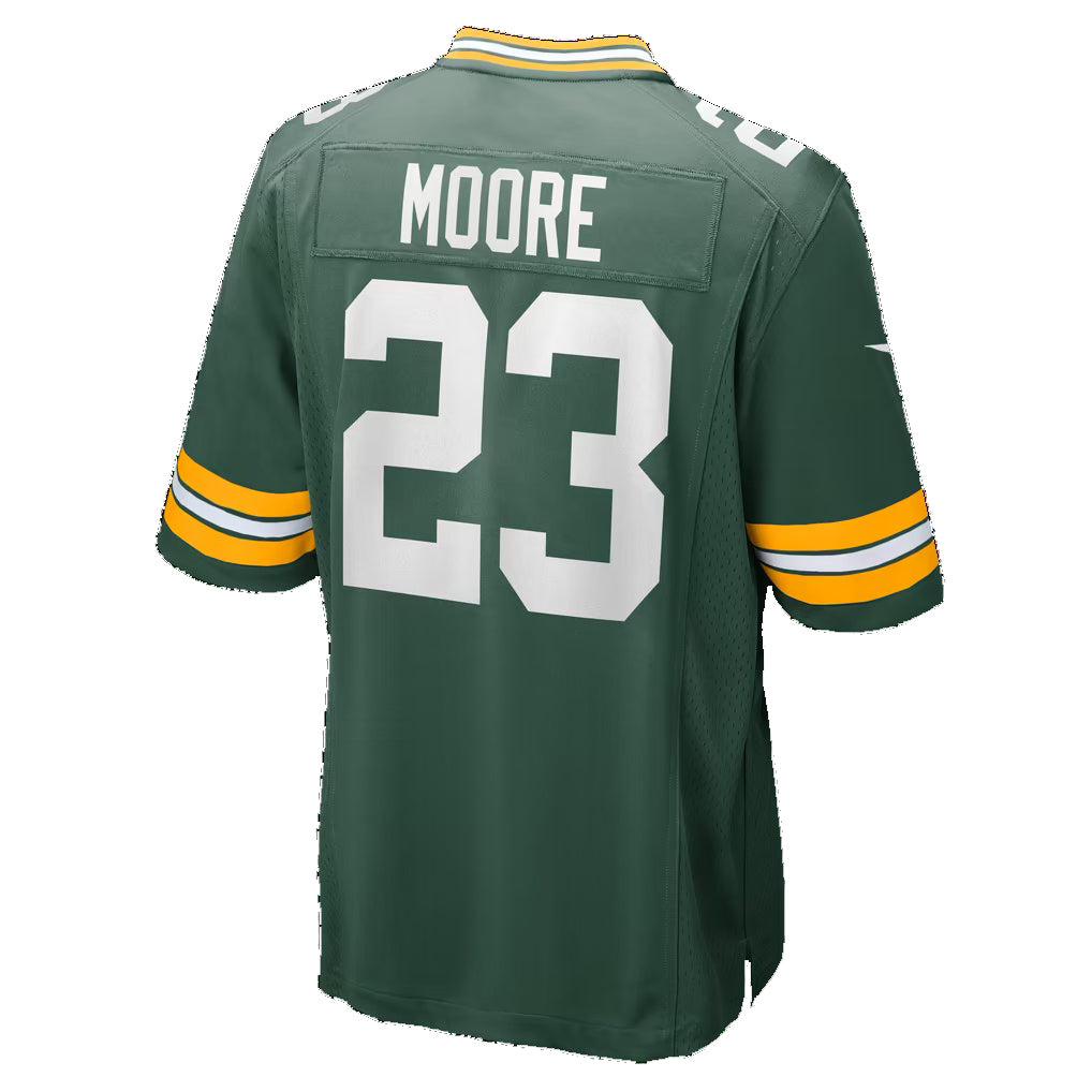 GB.Packers #23 Skyy Moore Green Team Game Football jersey Fedasgoge