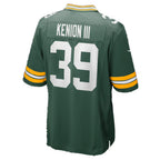 GB.Packers #39 Murvin Kenion III Green Team Game Football jersey Fedasgoge