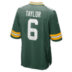 GB.Packers #6 Tyrod Taylor Green Team Game Football jersey Fedasgoge