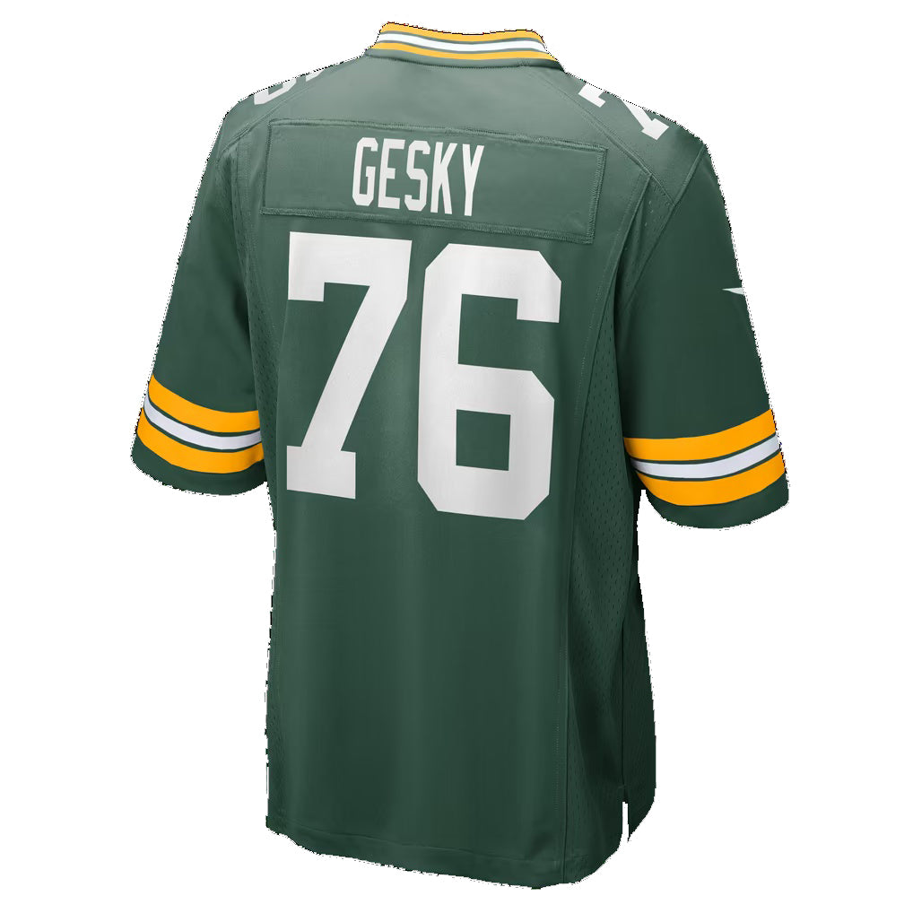 GB.Packers #76 Josh Gesky Green Team Game Football jersey Fedasgoge