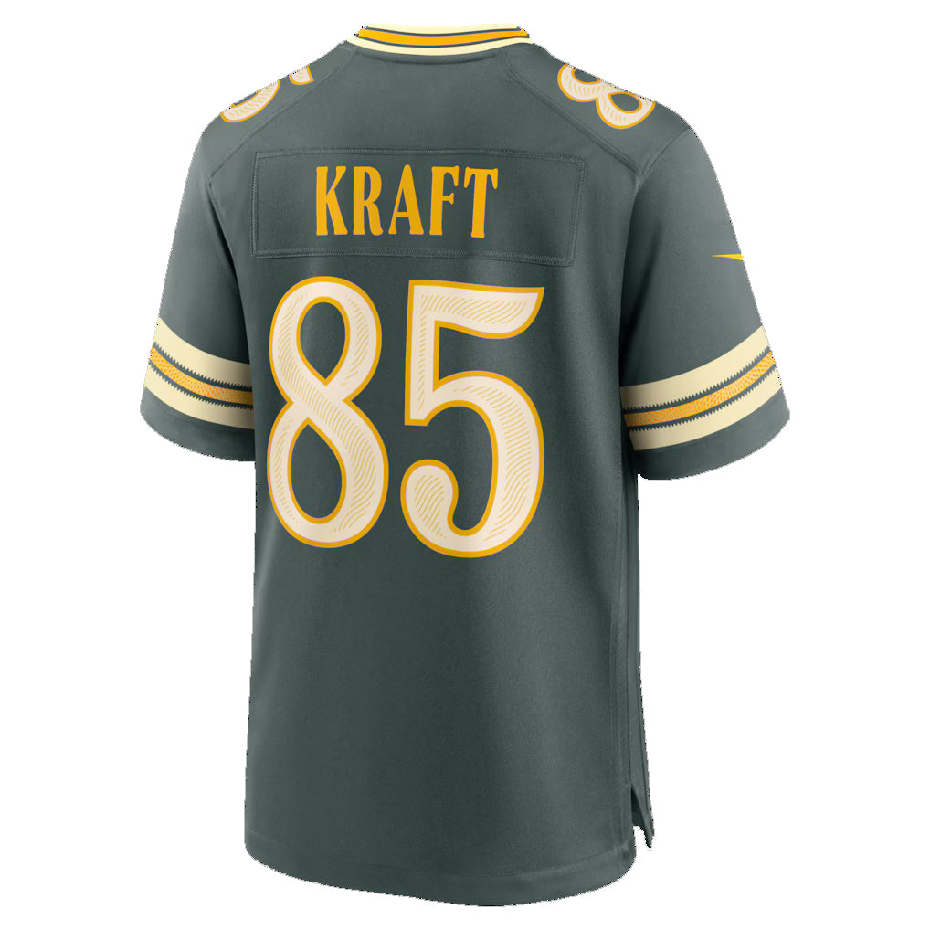 GB.Packers #85 Tucker Kraft Green 2026 Rivalries Collection Game Jersey Fedasgoge