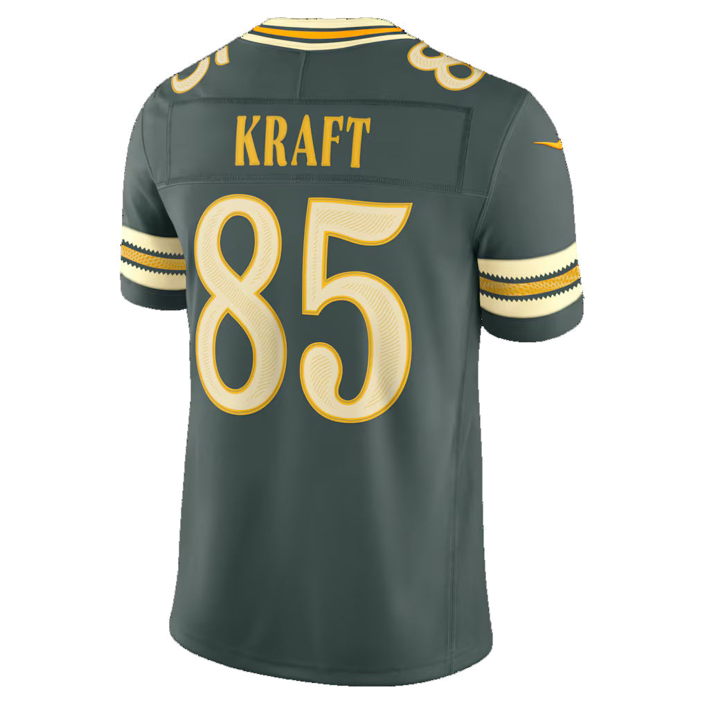 GB.Packers #85 Tucker Kraft Green 2026 Rivalries Collection Stitched Limited Jersey Fedasgoge