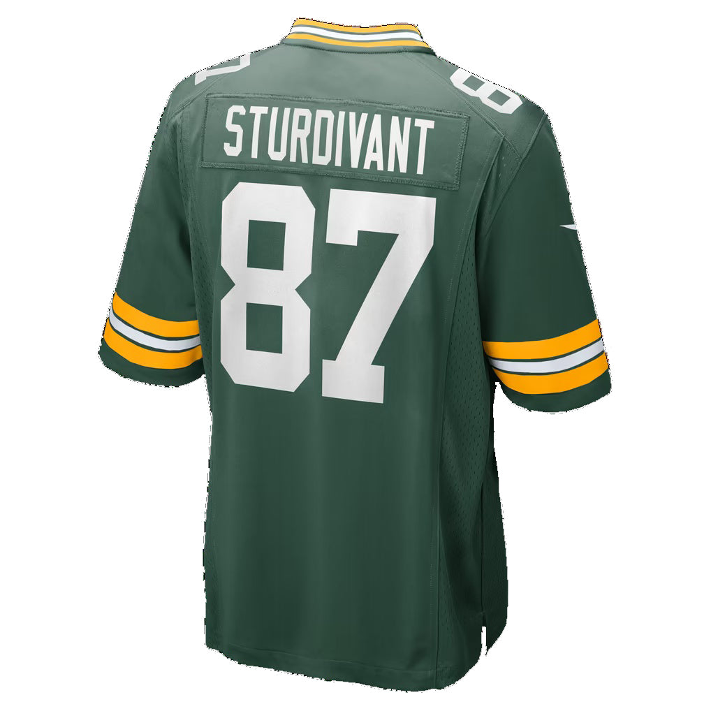 GB.Packers #87 J. Michael Sturdivant Green Team Game Football jersey Fedasgoge