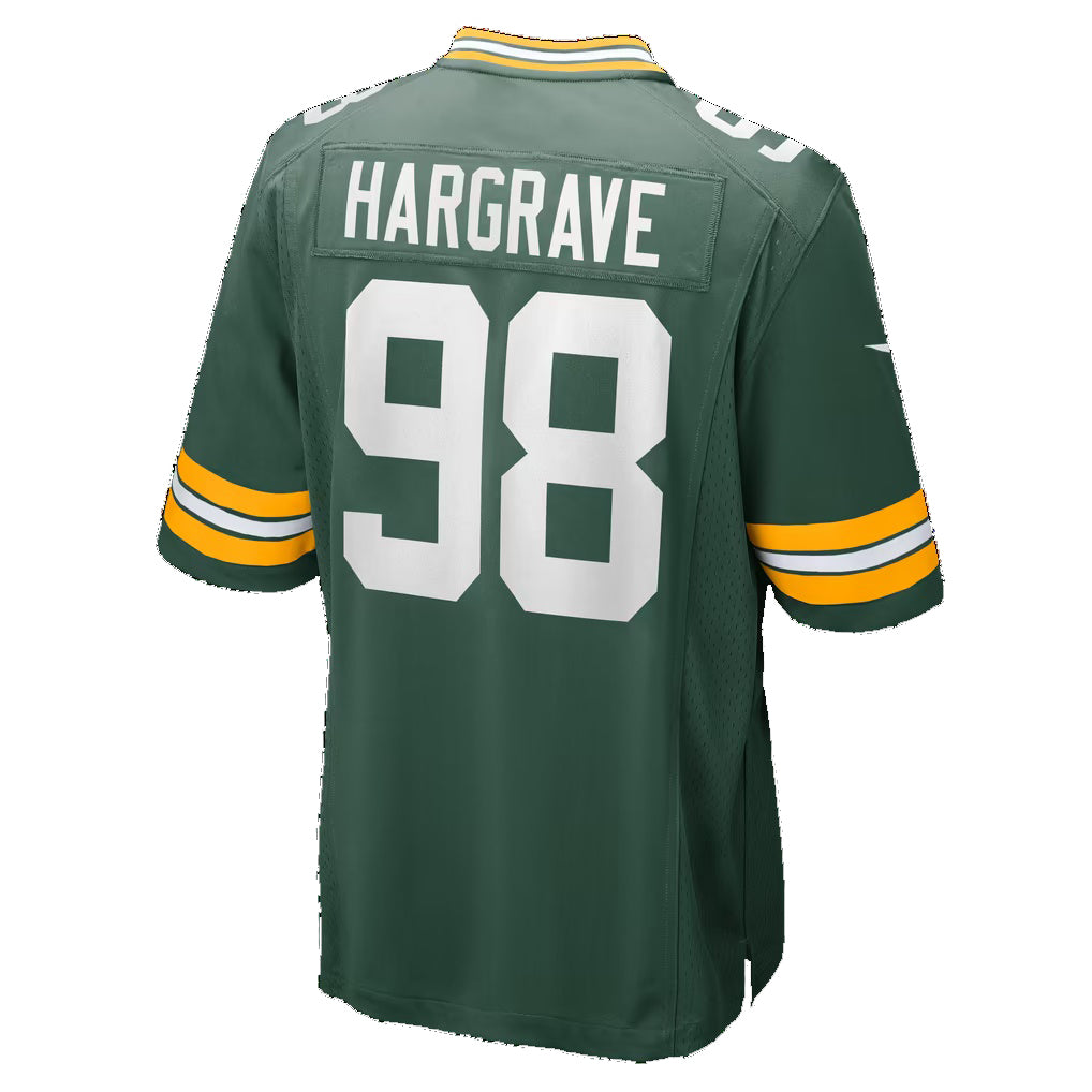 GB.Packers #98 Javon Hargrave Green Team Game Football jersey Fedasgoge