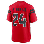 H.Texans #24 Derek Stingley Jr. Red Alternate 25th Season Game Football jersey Fedasgoge