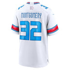 H.Texans #32 David Montgomery White 2026 Rivalries Collection Game Jersey Fedasgoge