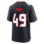 H.Texans #49 Chad Muma Navy Team Game Jersey Fedasgoge