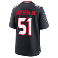 H.Texans #51 Will Anderson Jr. Navy Team 25th Season Game Football jersey Fedasgoge