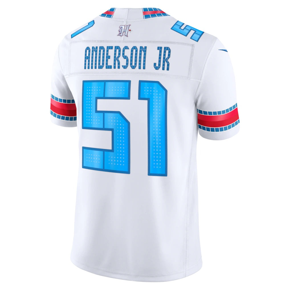 H.Texans #51 Will Anderson Jr. White 2026 Rivalries Collection Stitched Limited Jersey Fedasgoge