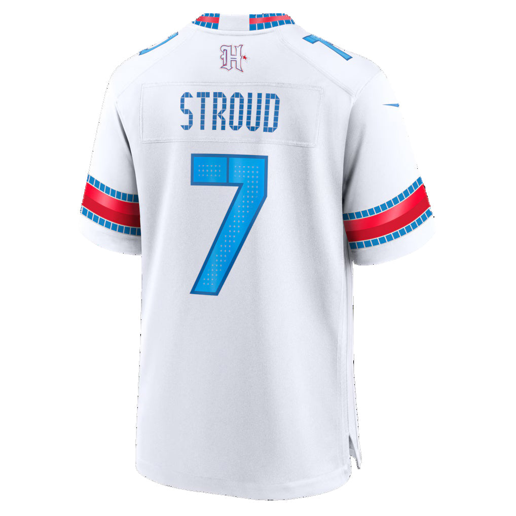 H.Texans #7 C.J. Stroud White 2026 Rivalries Collection Game Jersey Fedasgoge
