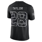 IN.Colts #28 Jonathan Taylor Black 2026 Salute to Service Stitched Limited Football jersey Fedasgoge