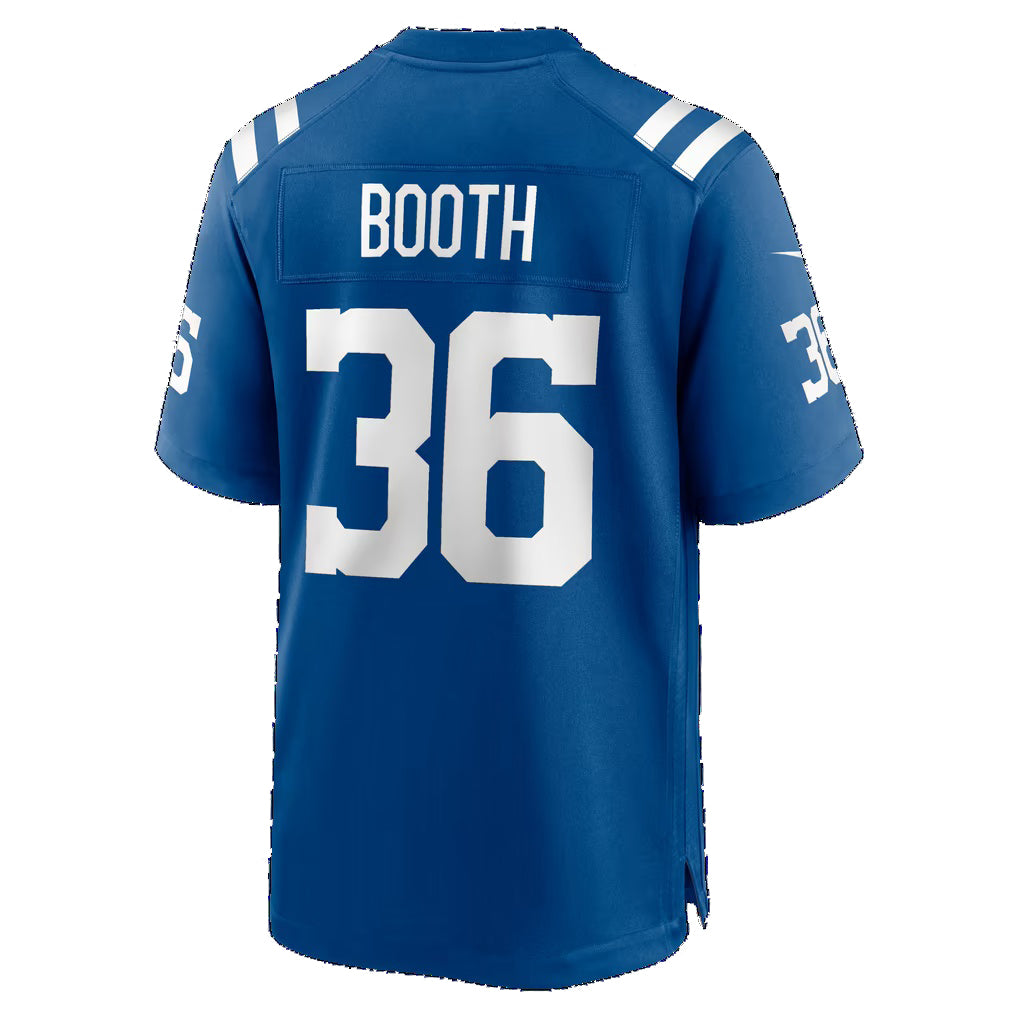 IN.Colts #36 Davon Booth Royal Team Game Football jersey Fedasgoge