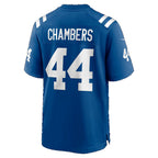 IN.Colts #44 Tahj Chambers Royal Team Game Football jersey Fedasgoge