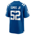 IN.Colts #52 George Gumbs Jr. Royal Team Game Jersey Fedasgoge