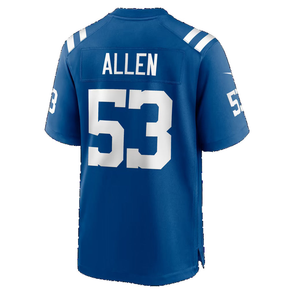 IN.Colts #53 CJ Allen Royal Team Game Football jersey Fedasgoge