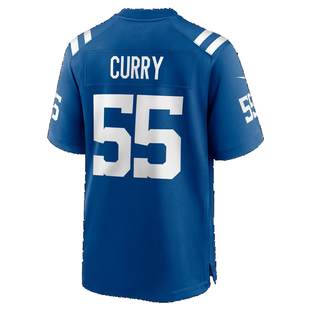 IN.Colts #55 Caden Curry Royal Team Game Football jersey Fedasgoge