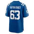 IN.Colts #63 Sedrick Van Pran-Granger Royal Team Game Football jersey Fedasgoge