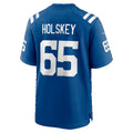 IN.Colts #65 Reid Holskey Royal Team Game Football jersey Fedasgoge