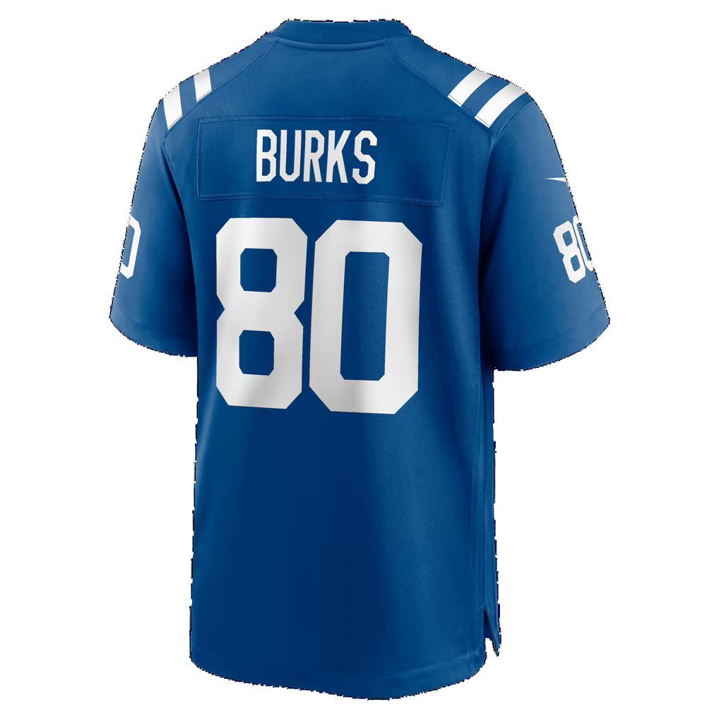 IN.Colts #80 Deion Burks Royal Team Game Football jersey Fedasgoge