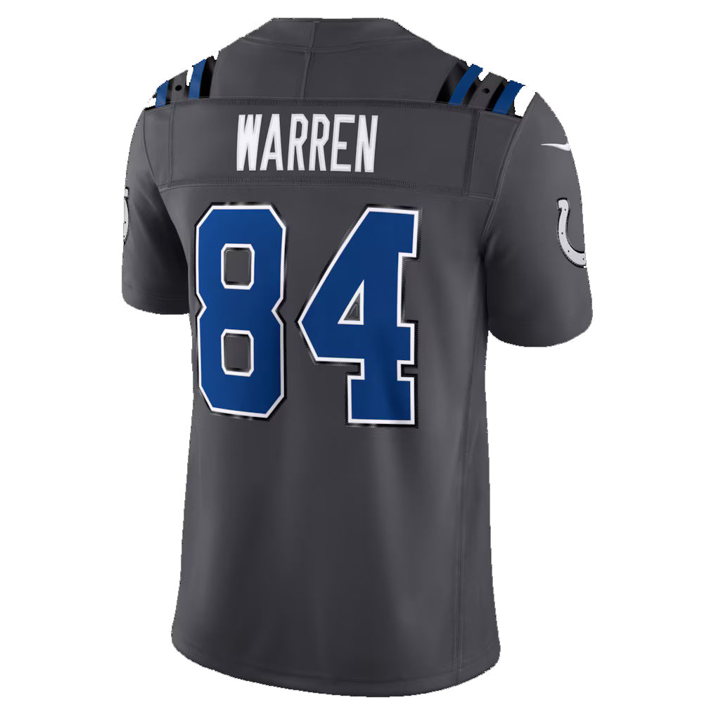 IN.Colts #84 Tyler Warren Anthracite 2026 Rivalries Collection Stitched Limited Jersey Fedasgoge