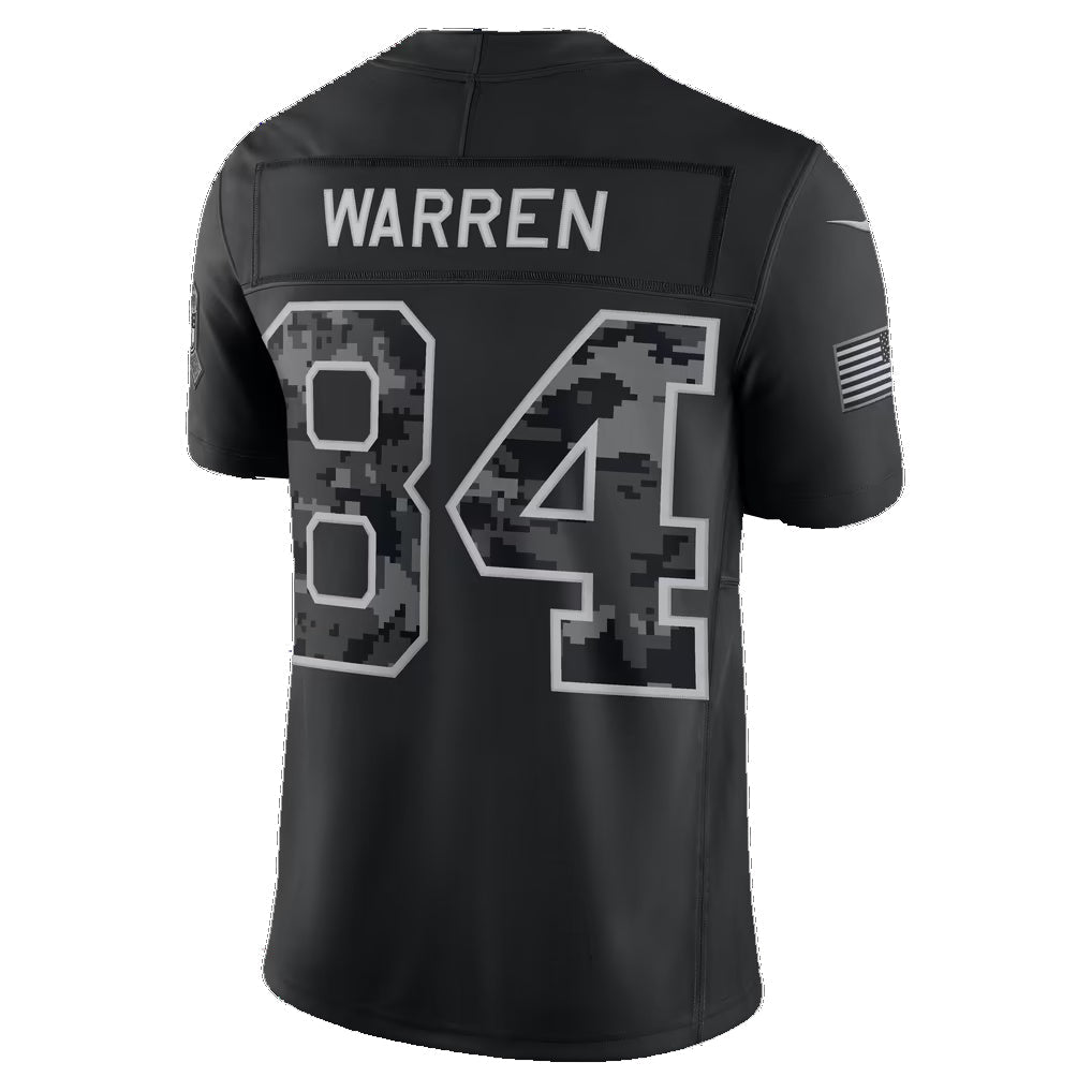IN.Colts #84 Tyler Warren Black 2026 Salute to Service Stitched Limited Football jersey Fedasgoge
